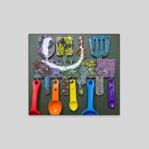 Artistic Kitchen Utensil Key Holder – Multicolor Set