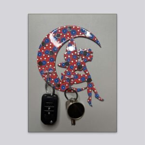 Moonlit Reverie Wall Key Holder – Crimson