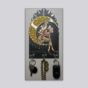 Starlit Mandala Wall Key Holder
