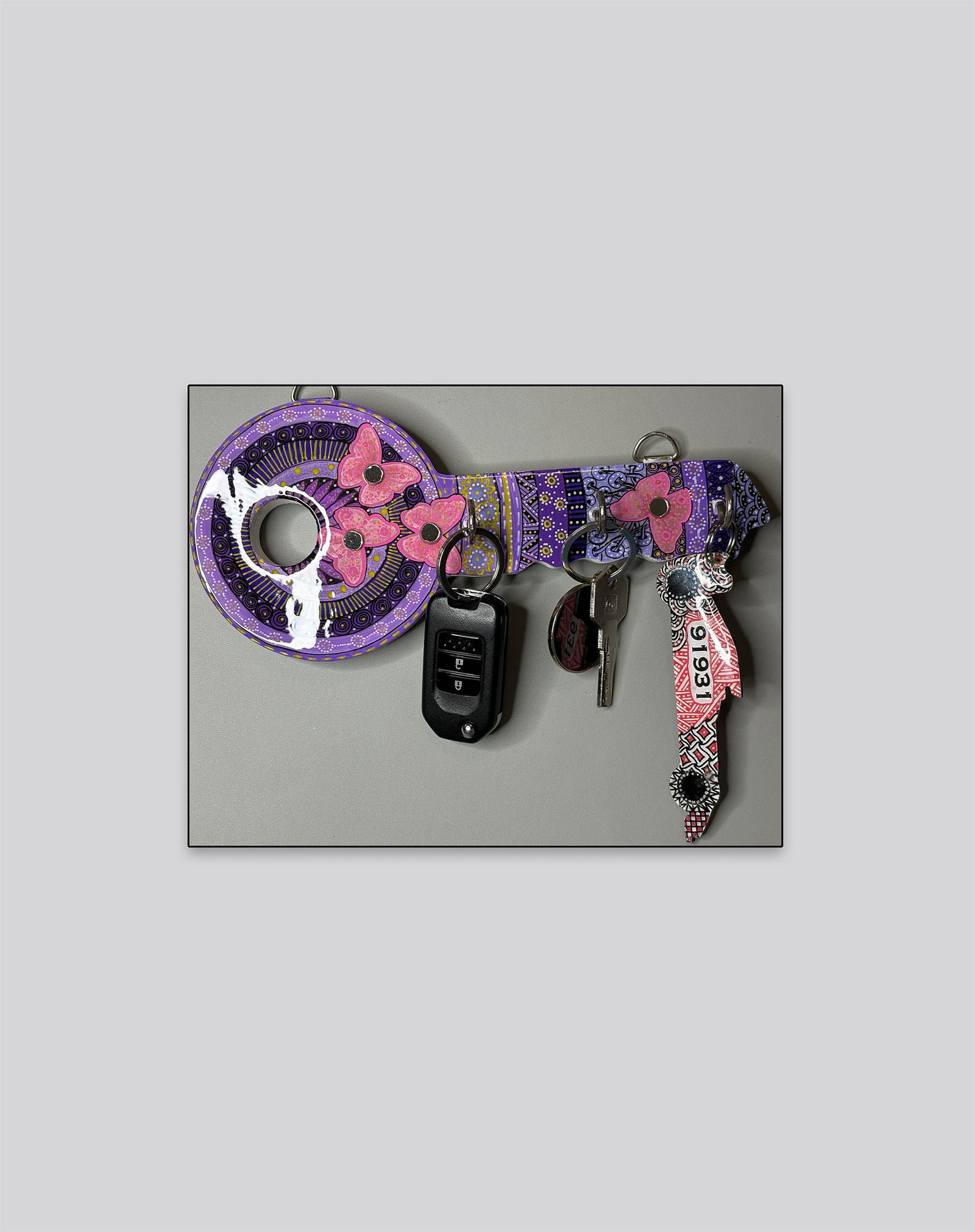 Mandala Bloom Wall Key Holder